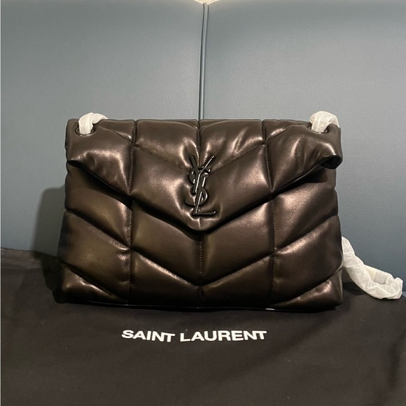 YSL PUFFER MEDIUM IN NAPPA LEATHER black - Picture 7 of 9